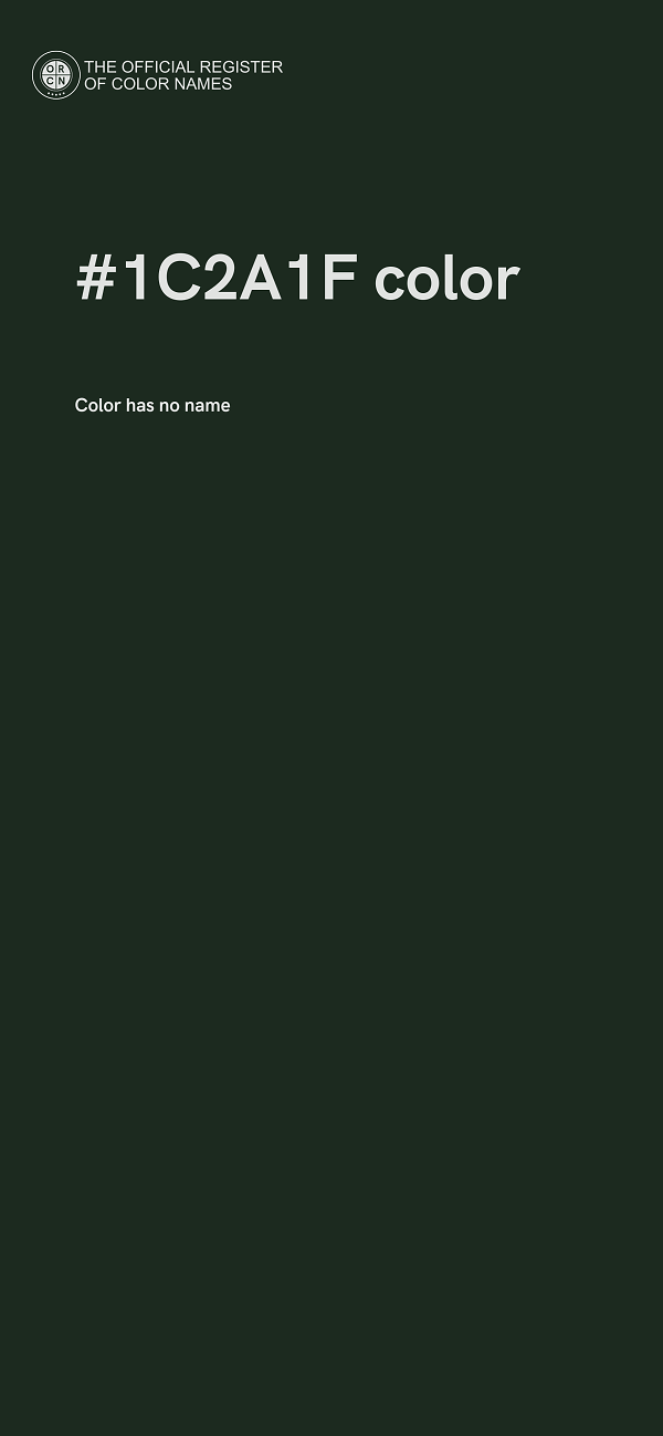 #1C2A1F color image