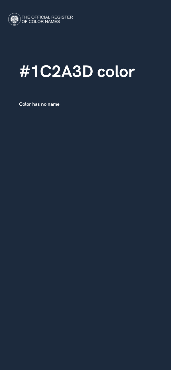#1C2A3D color image
