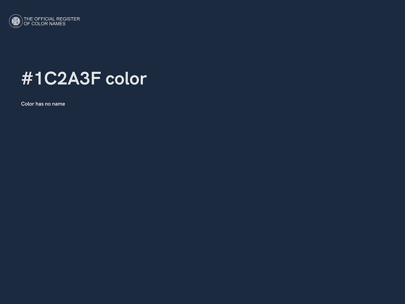 #1C2A3F color image