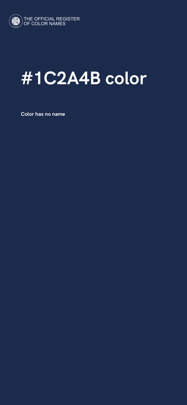 #1C2A4B color image