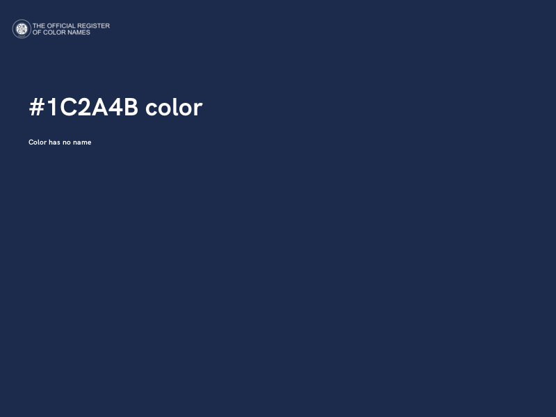 #1C2A4B color image