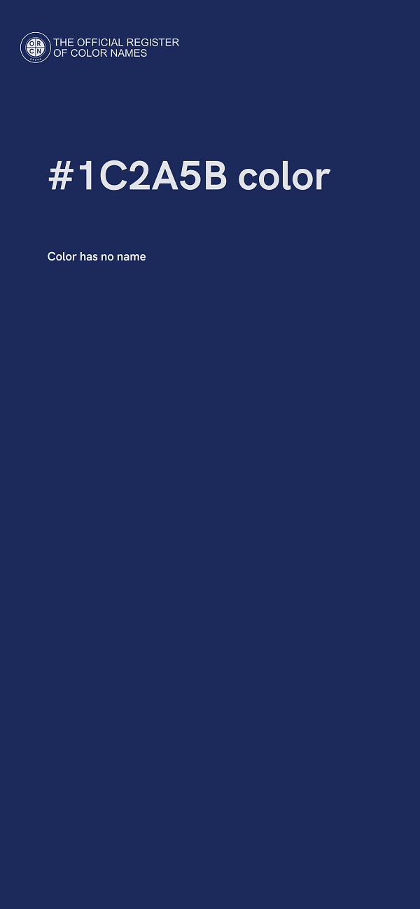 #1C2A5B color image