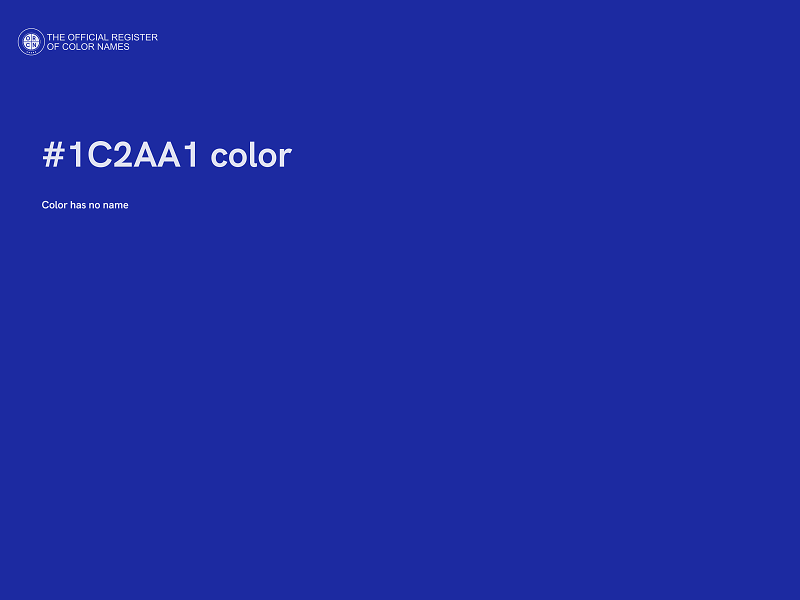 #1C2AA1 color image