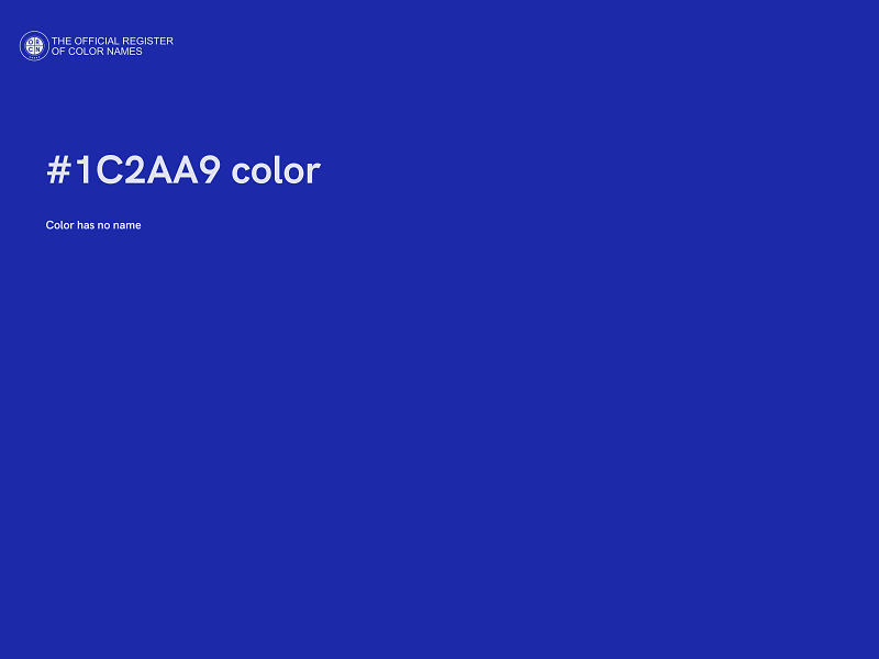 #1C2AA9 color image