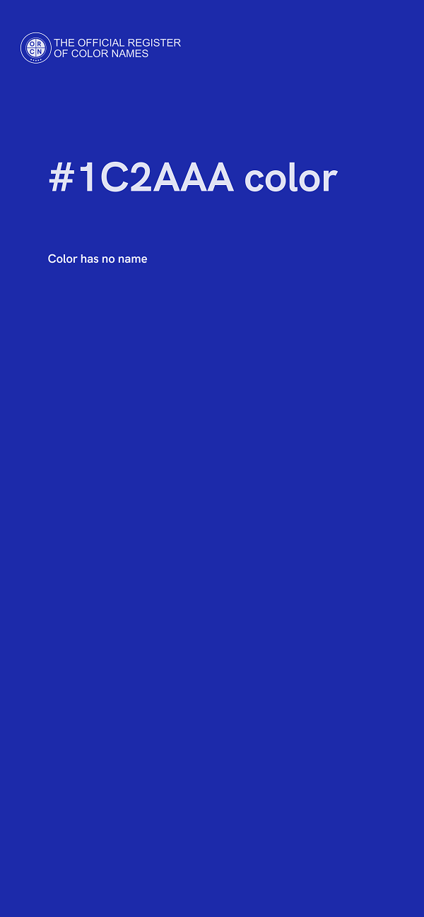 #1C2AAA color image