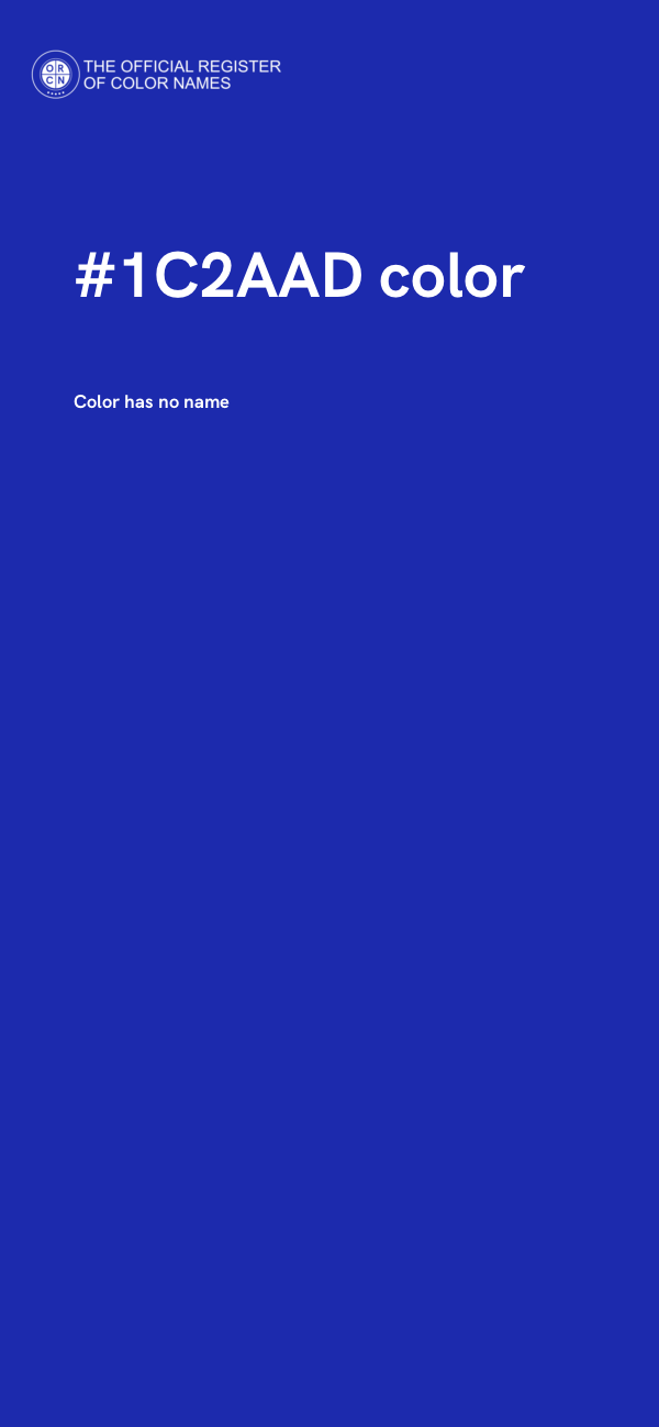 #1C2AAD color image