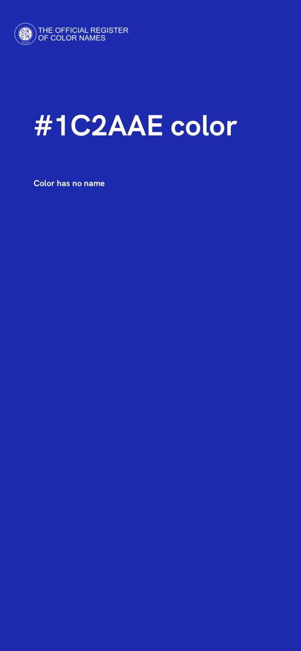 #1C2AAE color image