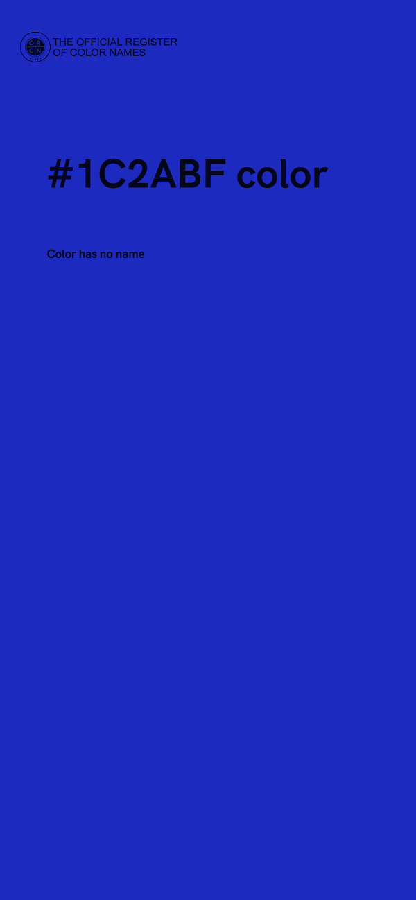 #1C2ABF color image
