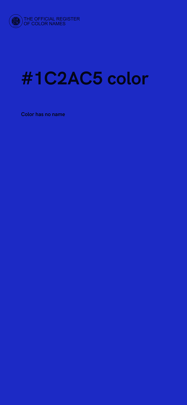 #1C2AC5 color image