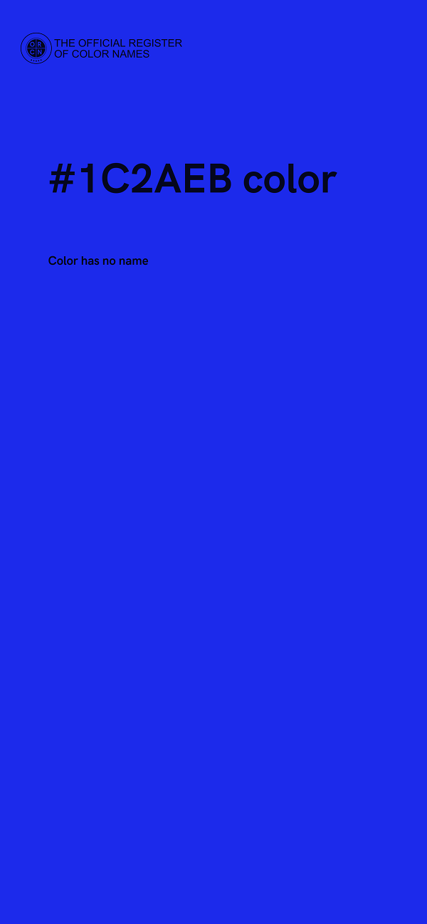 #1C2AEB color image