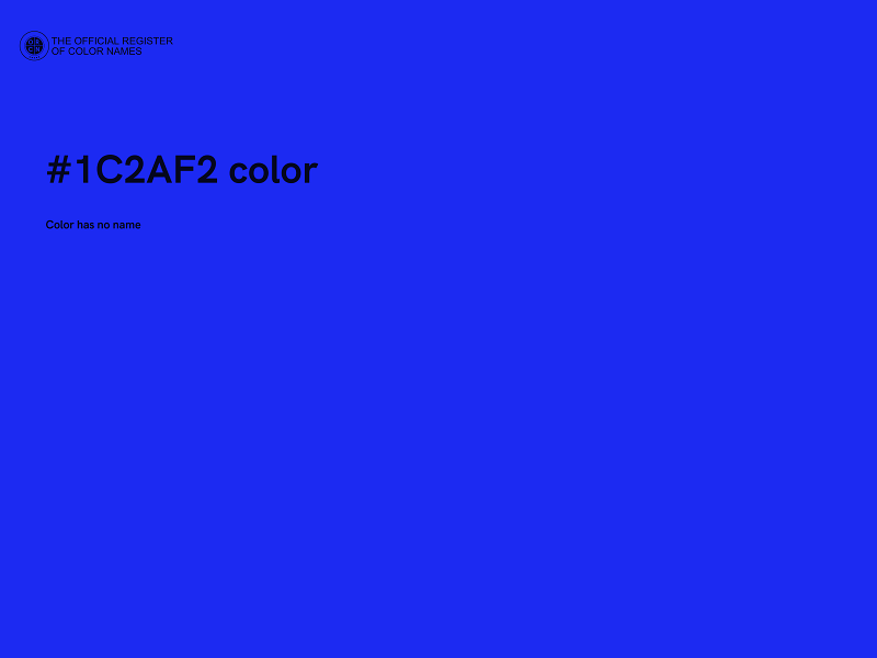 #1C2AF2 color image