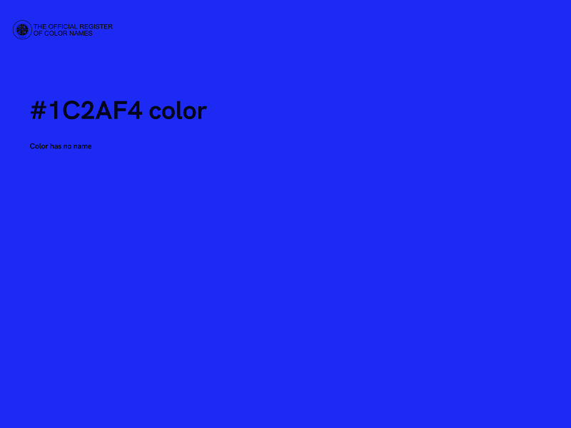 #1C2AF4 color image