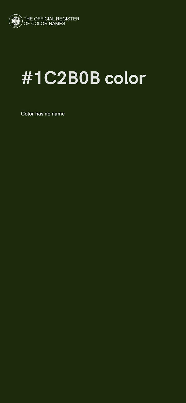 #1C2B0B color image