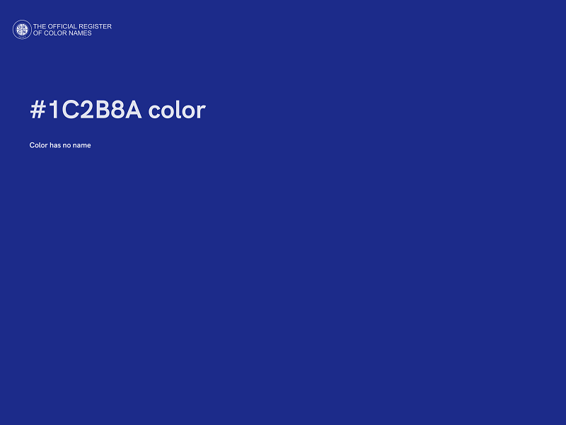 #1C2B8A color image