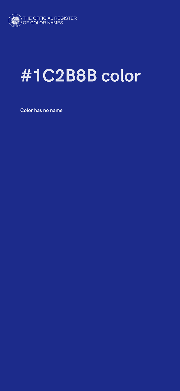 #1C2B8B color image