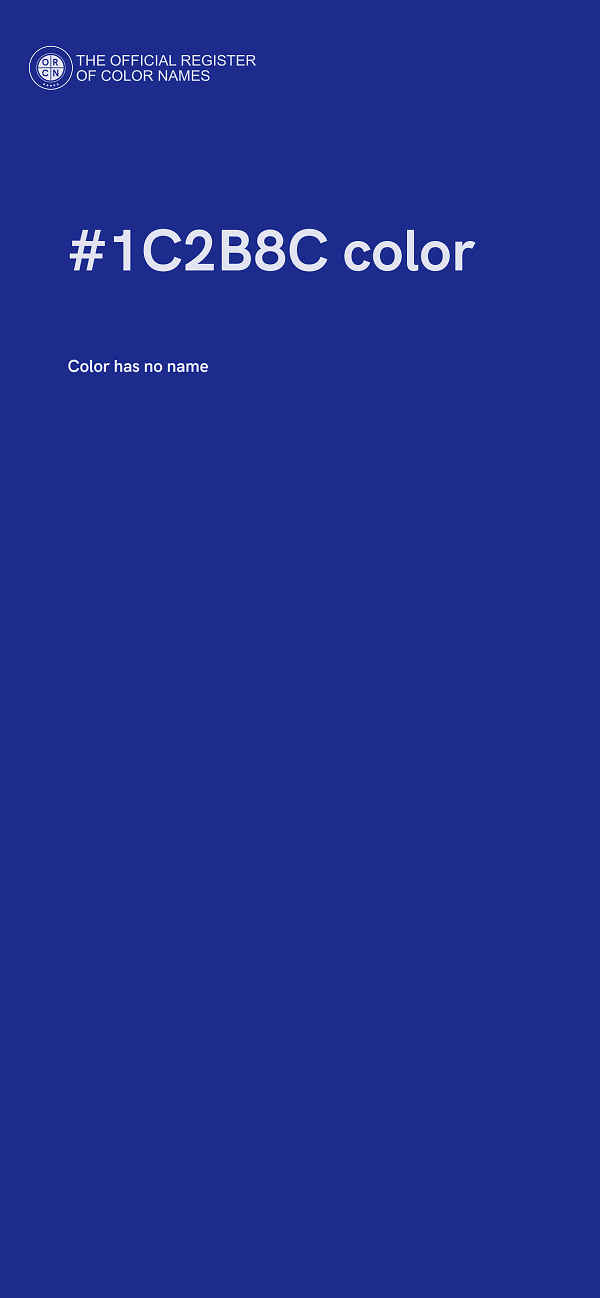 #1C2B8C color image