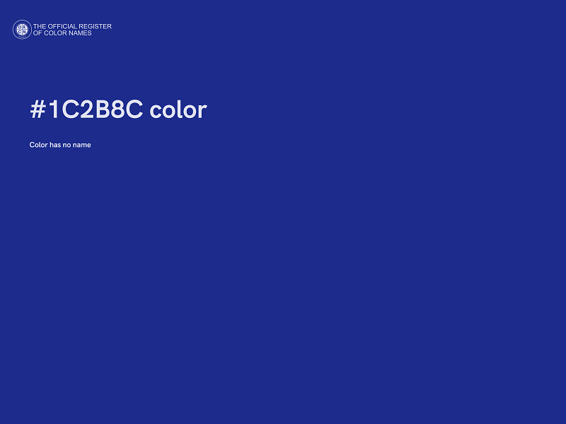 #1C2B8C color image
