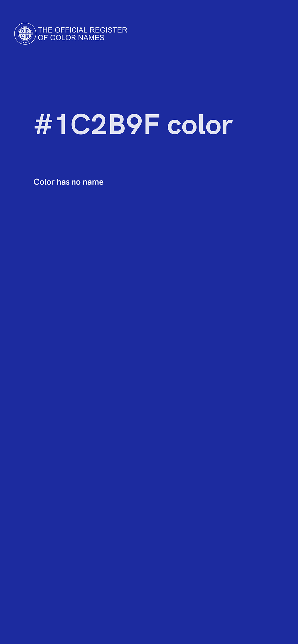 #1C2B9F color image