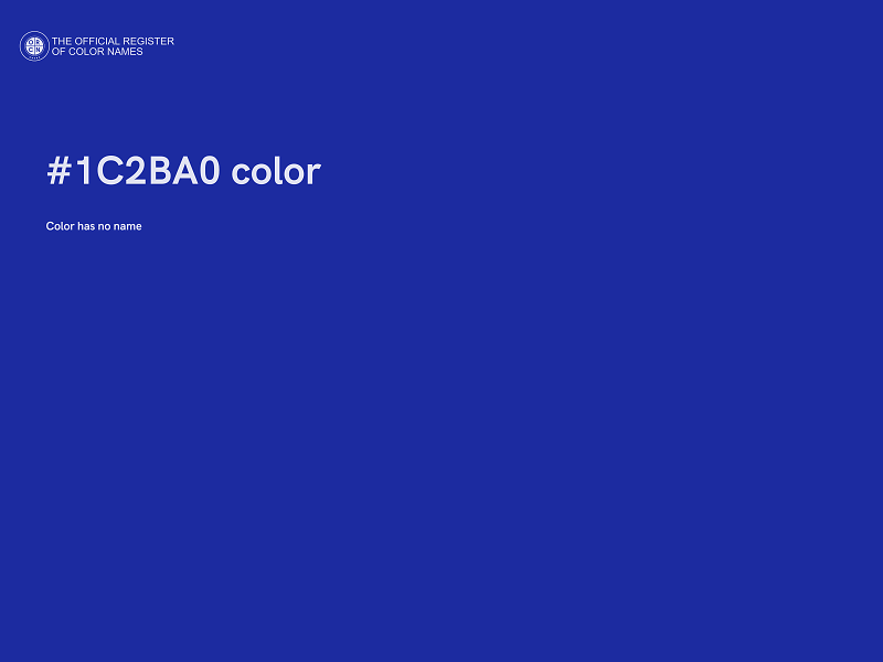 #1C2BA0 color image