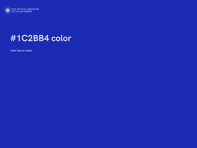 #1C2BB4 color image