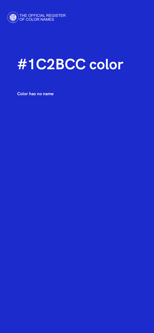 #1C2BCC color image