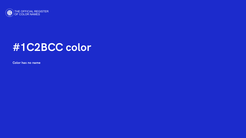 #1C2BCC color image