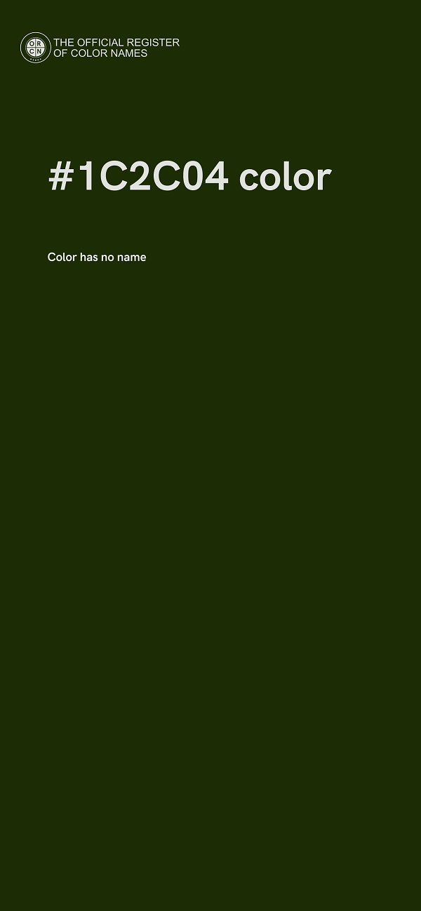 #1C2C04 color image