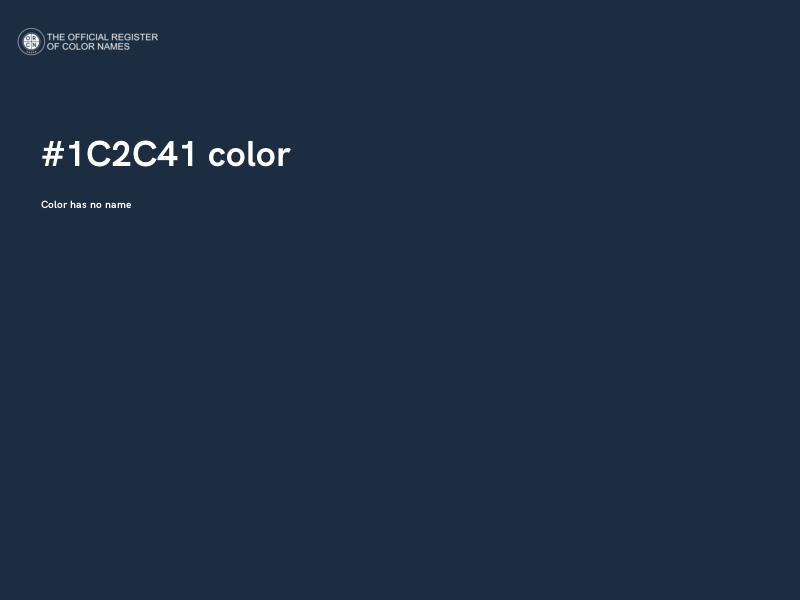 #1C2C41 color image