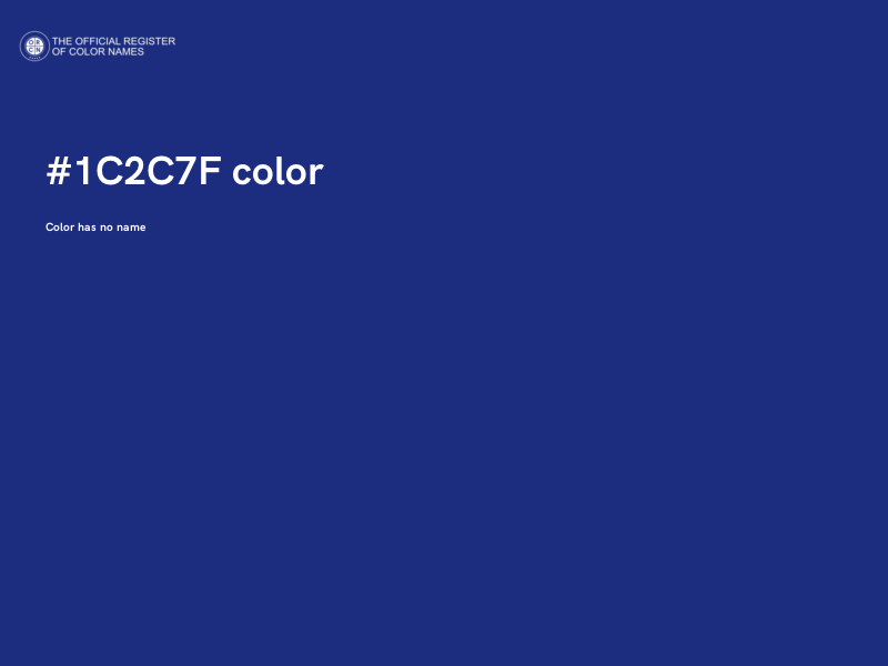 #1C2C7F color image