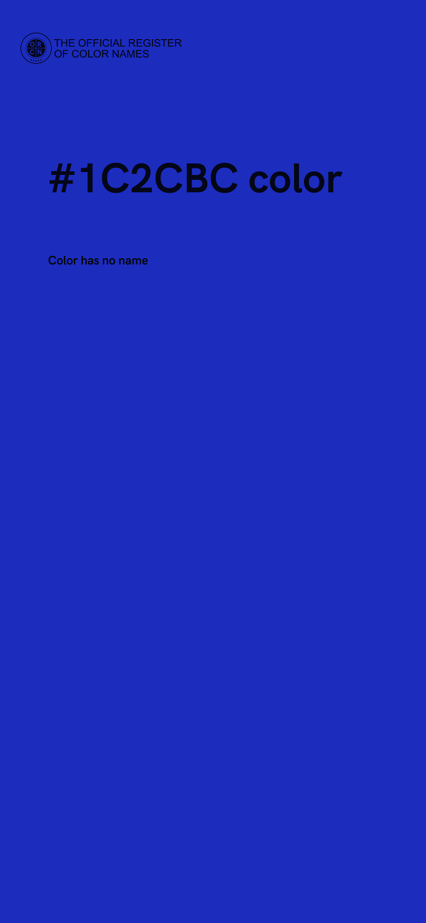 #1C2CBC color image