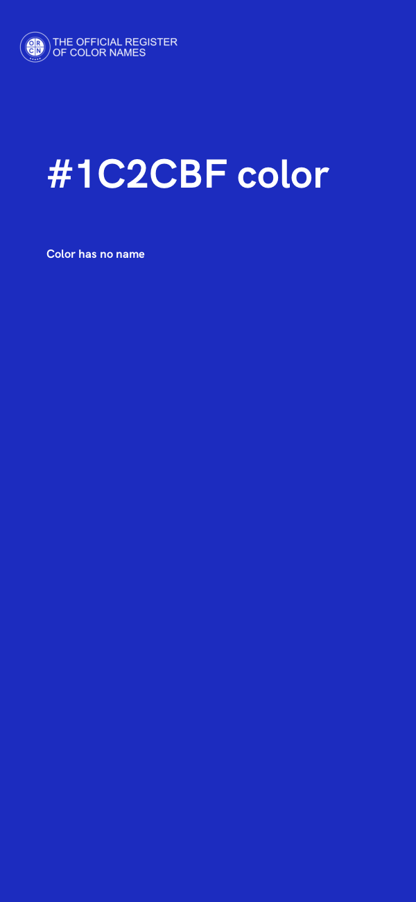 #1C2CBF color image