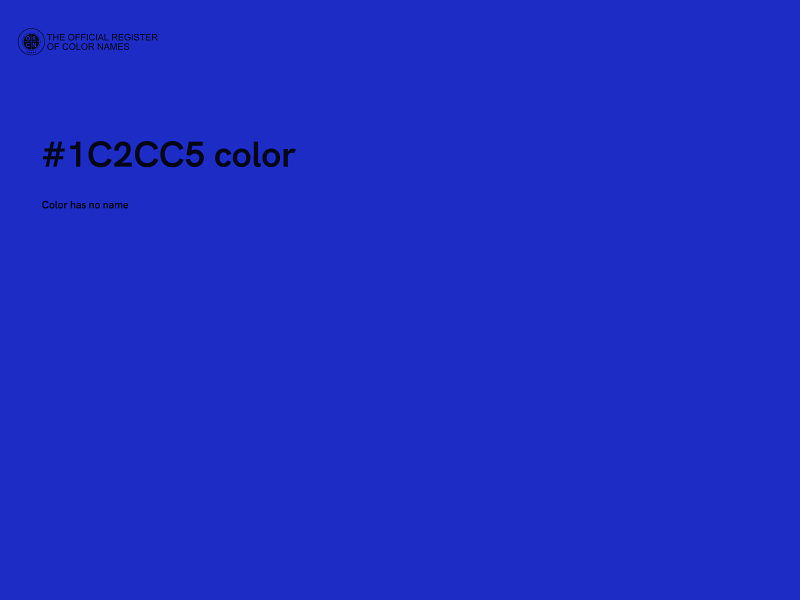 #1C2CC5 color image