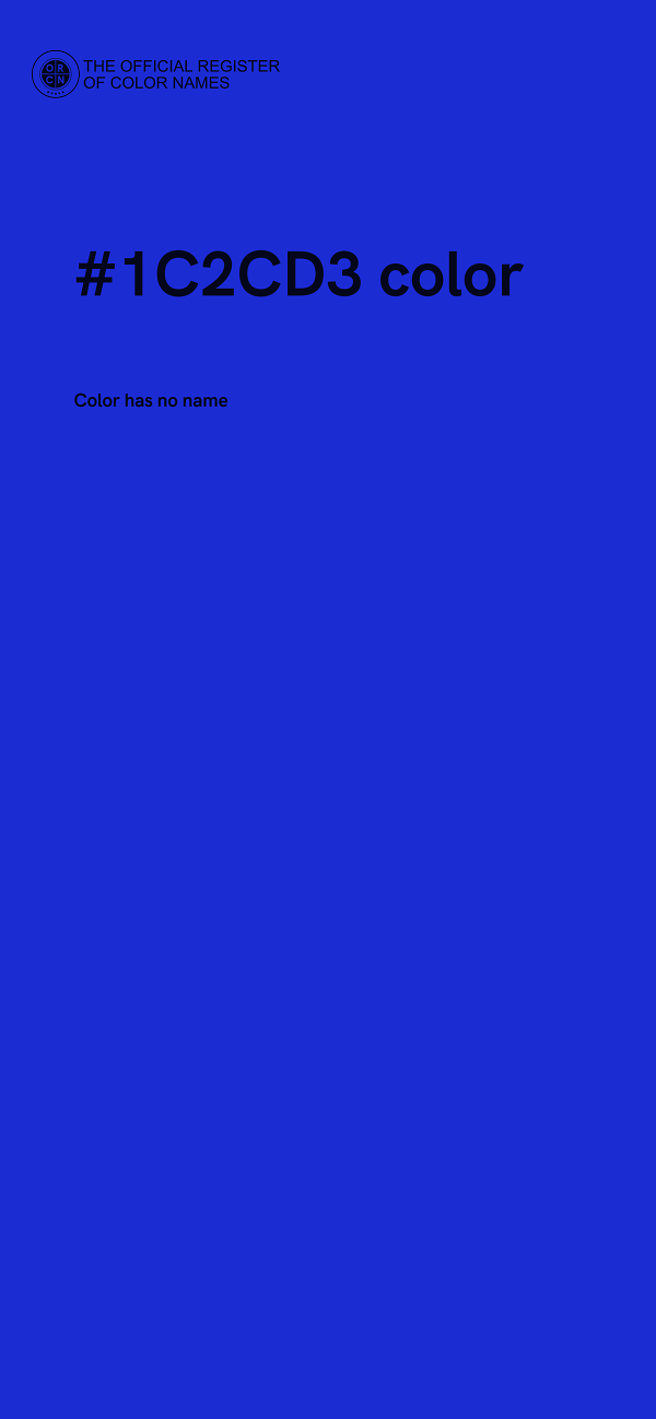 #1C2CD3 color image