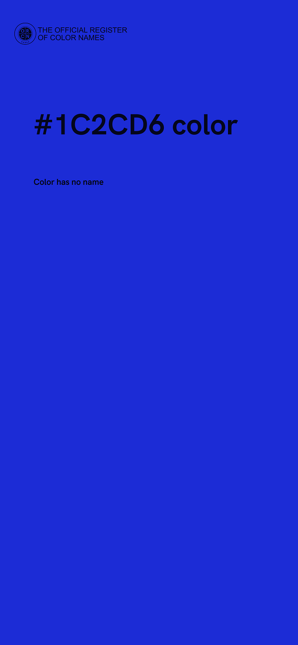 #1C2CD6 color image