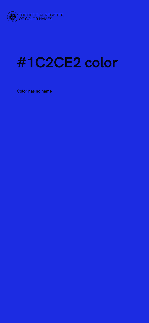 #1C2CE2 color image