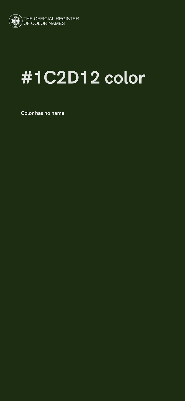 #1C2D12 color image