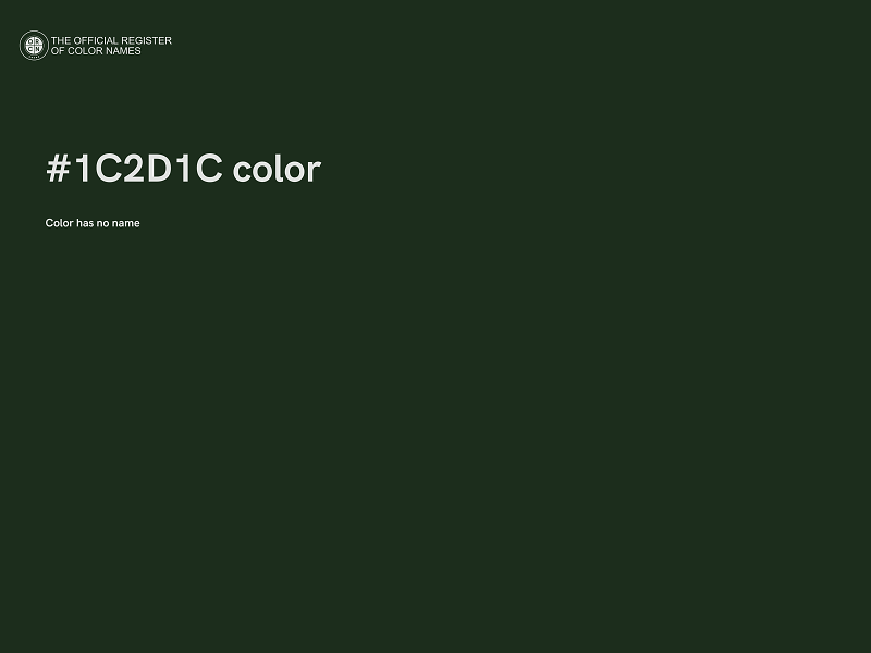 #1C2D1C color image