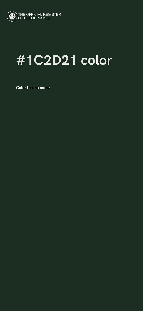 #1C2D21 color image