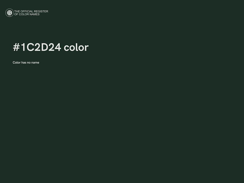 #1C2D24 color image