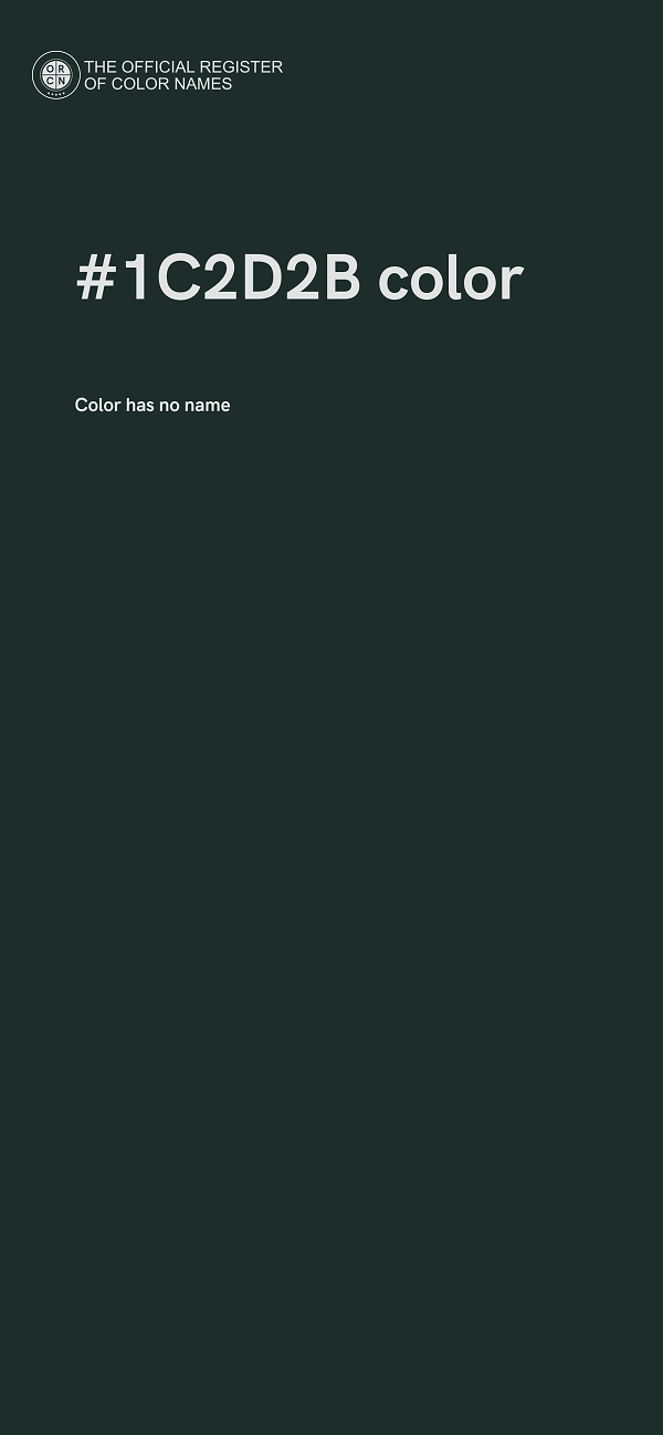 #1C2D2B color image
