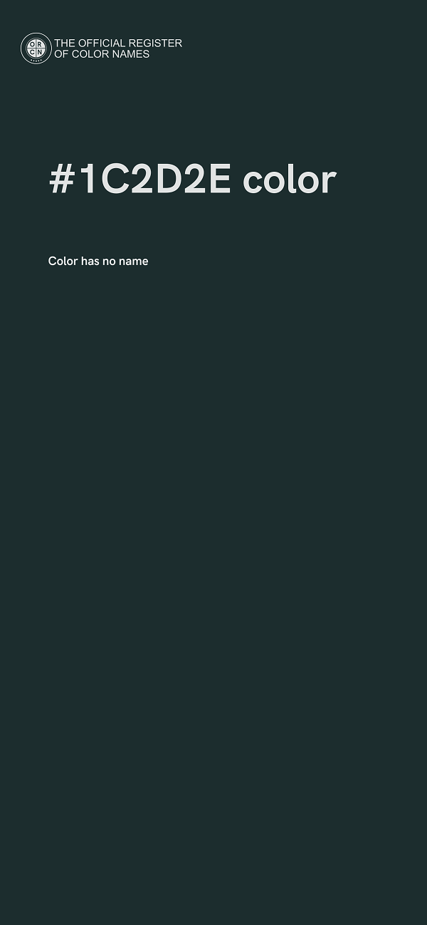 #1C2D2E color image