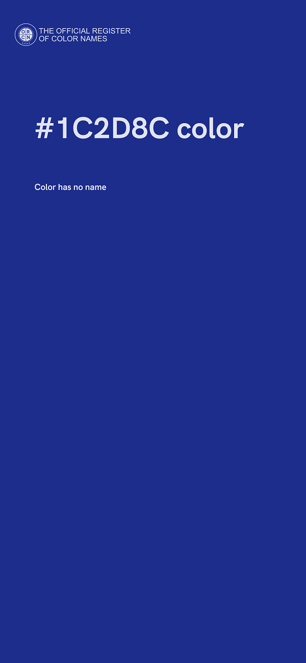 #1C2D8C color image