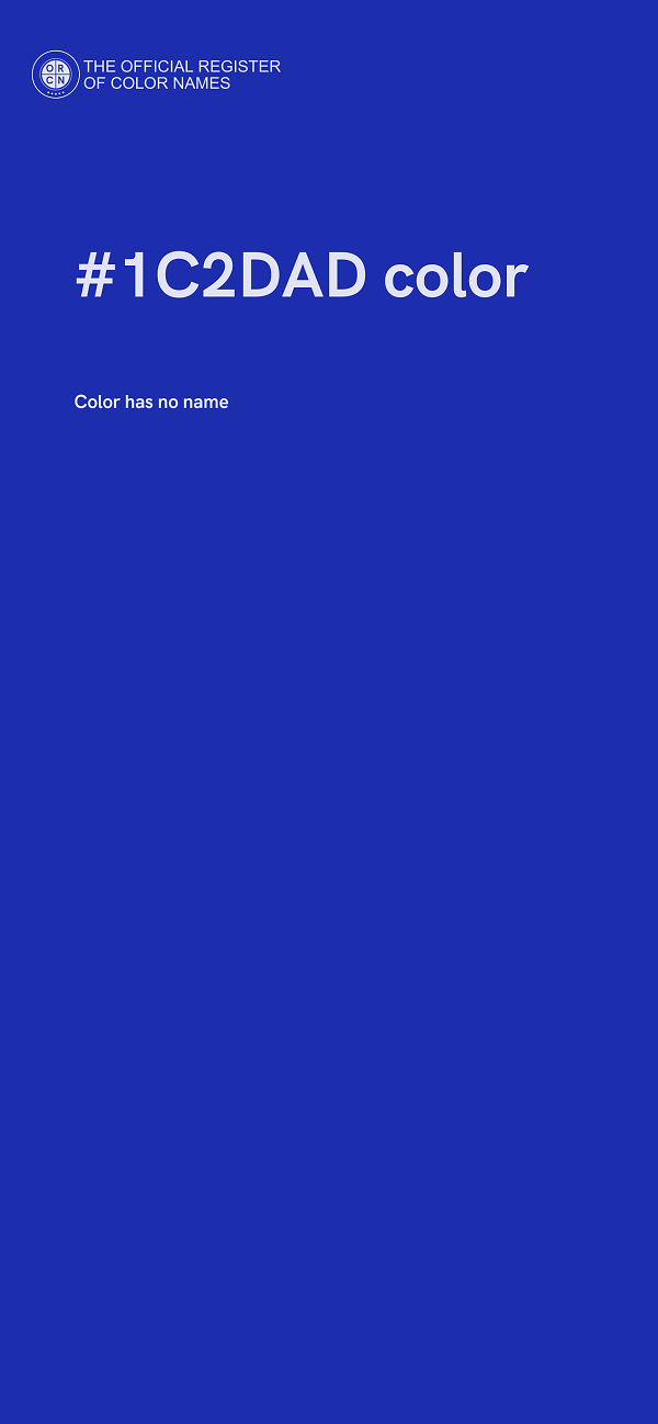 #1C2DAD color image