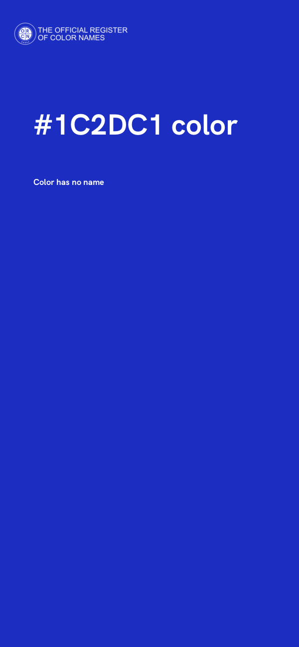#1C2DC1 color image