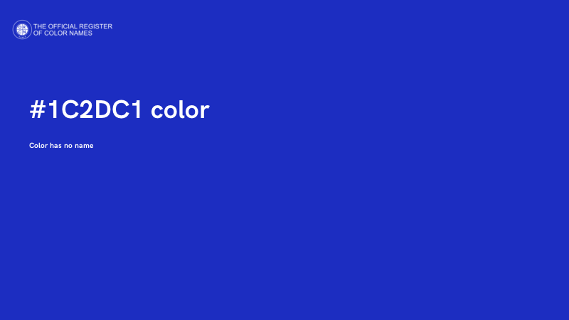 #1C2DC1 color image