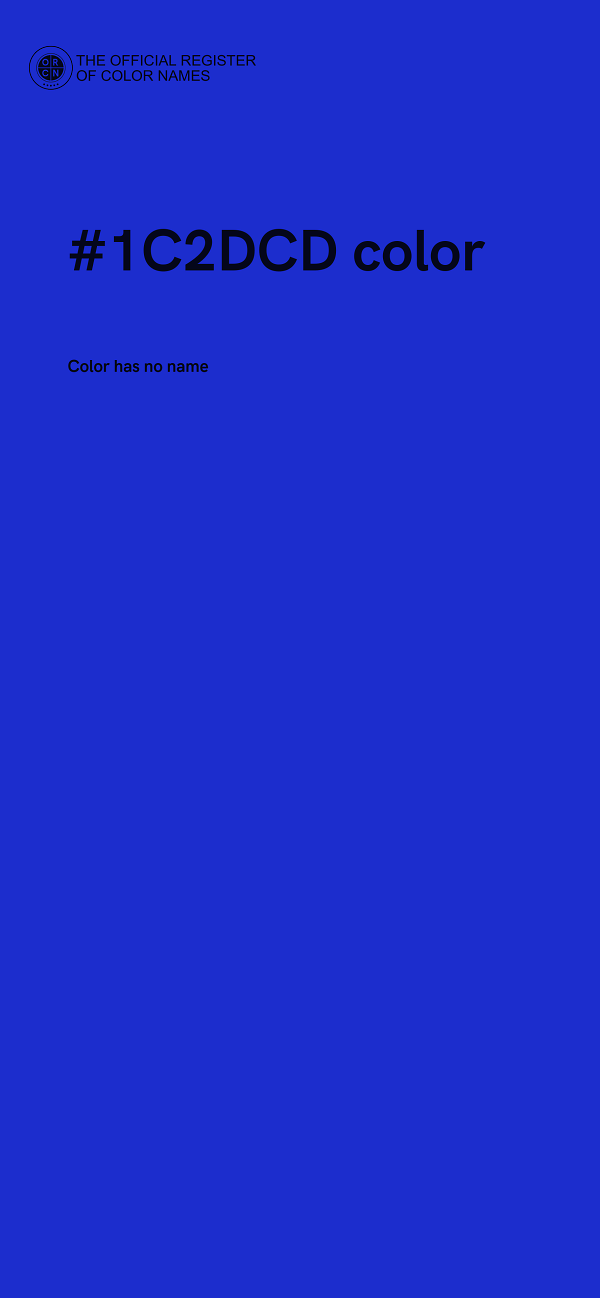 #1C2DCD color image