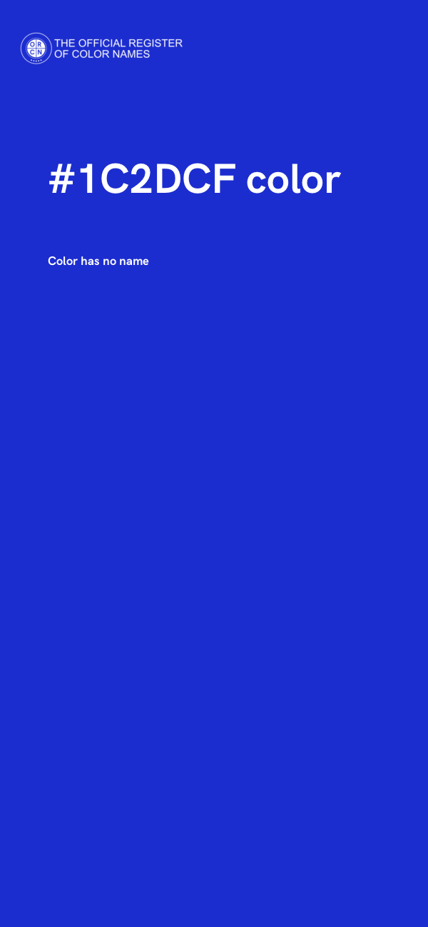 #1C2DCF color image