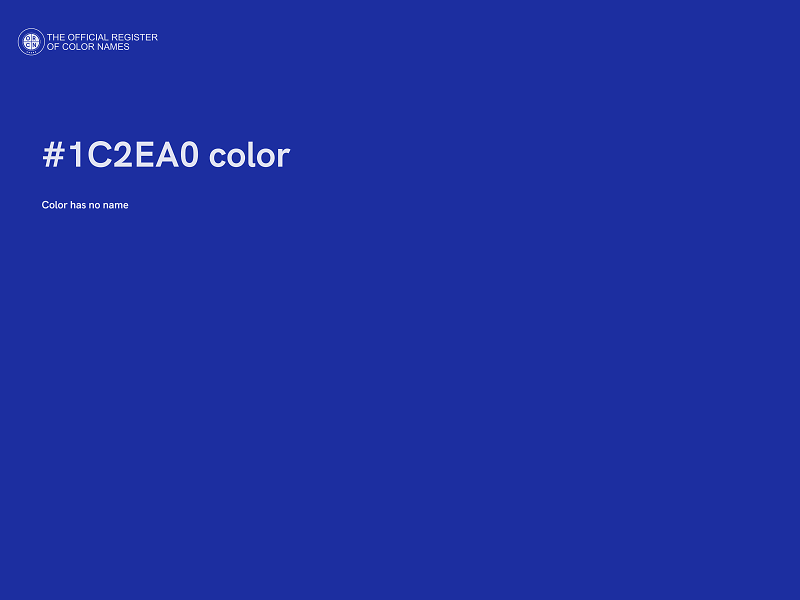 #1C2EA0 color image