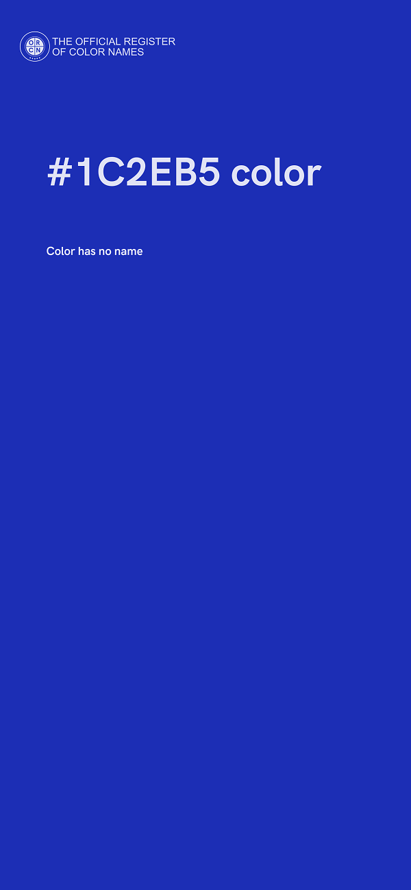 #1C2EB5 color image