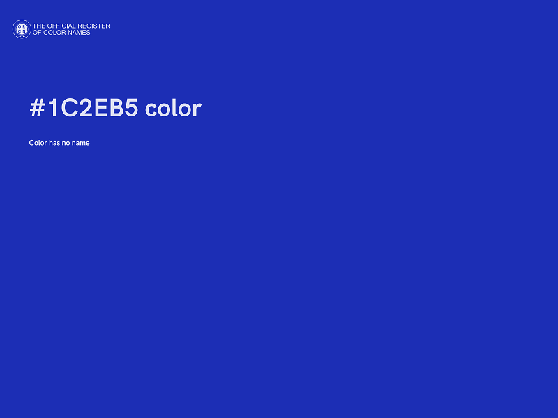 #1C2EB5 color image